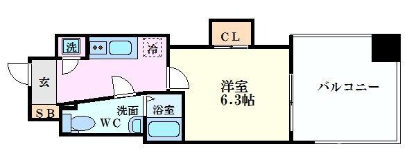 SERENiTE本町エコートの物件間取画像