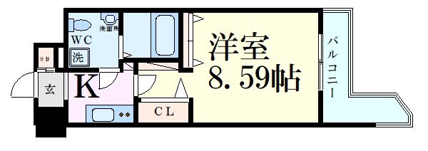 セレニテ新大阪弐番館の物件間取画像