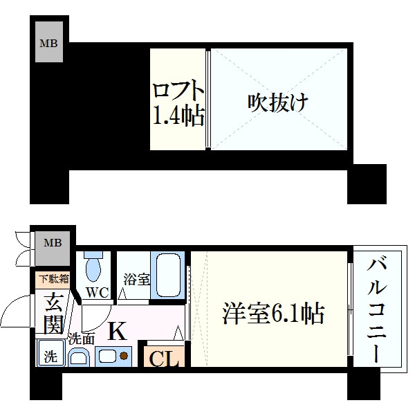 エステムコート新大阪Ⅴソレックスの物件間取画像