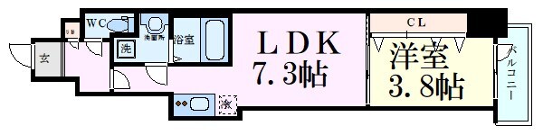 ファーストフィオーレ江坂公園の物件間取画像