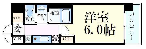 中津駅 徒歩7分 10階の物件間取画像