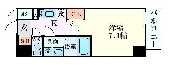 サムティ福島Rufleの物件間取画像