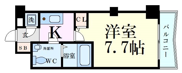 セレニテ新大阪弐番館の物件間取画像