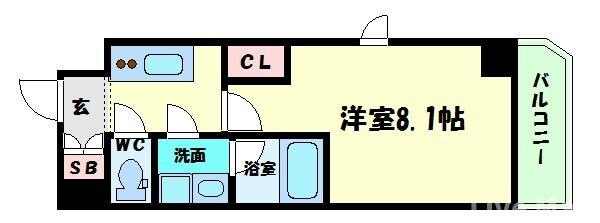 天満橋駅 徒歩6分 9階の物件間取画像