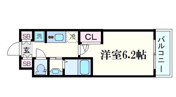 エステムコート新大阪XⅢニスタの物件間取画像