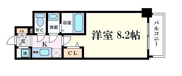 プライムアーバン御堂筋本町の物件間取画像