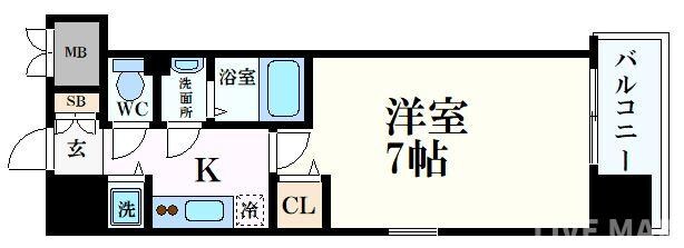 セイワパレス玉造上町台の物件間取画像