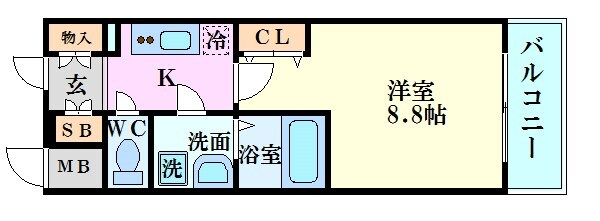 エスリード福島第5の物件間取画像