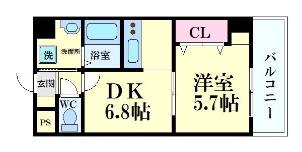 S-FORT江坂Fioreの物件間取画像