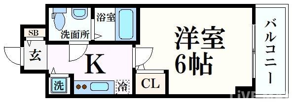 S-RESIDENCE北浜の物件間取画像