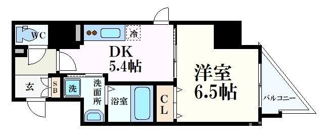 ファーストフィオーレ谷町六丁目フェリシアの物件間取画像