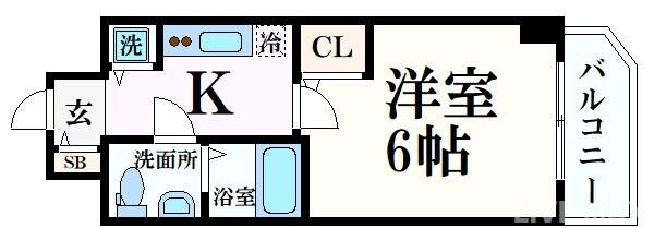 S-RESIDENCE北浜の物件間取画像