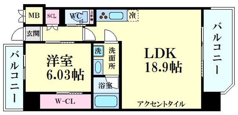 プレジオ新大阪EUROの物件間取画像