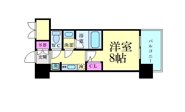 パークフラッツ江坂の物件間取画像