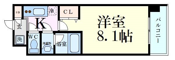 レジディア新大阪の物件間取画像