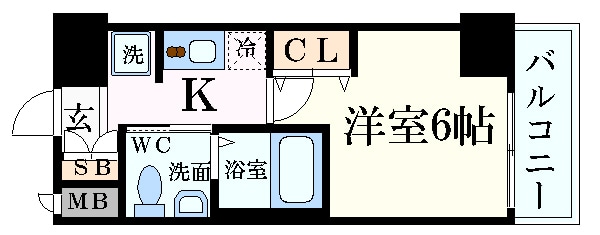 エステムコート新大阪Ⅷレヴォリスの物件間取画像