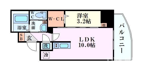 セレニテ堺筋本町プリエの物件間取画像