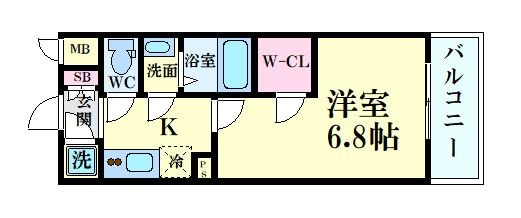 ファーストフィオーレ吹田パティオの物件間取画像