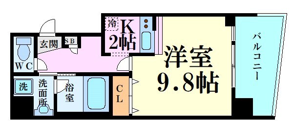 江坂駅 徒歩5分 5階の物件間取画像