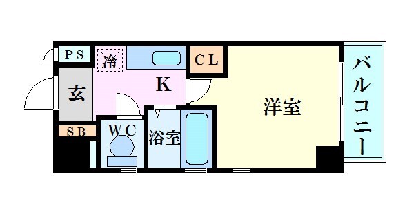 エスリード東天満第2の物件間取画像