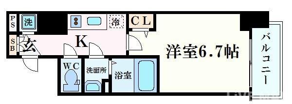 プレサンス松屋町駅前　の物件間取画像