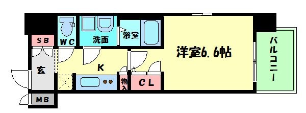 西大橋駅 徒歩5分 5階の物件間取画像