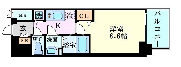 プレサンス天神橋スカイルの物件間取画像