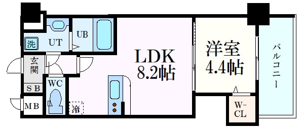 Alivis北梅田の物件間取画像