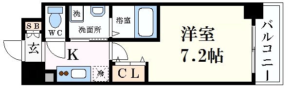 ミュプレ北浜（旧：プライムアーバン北浜）の物件間取画像