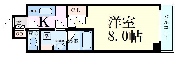 S-FORT江坂Salitaの物件間取画像