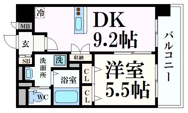 Luxe新大阪Ⅱの物件間取画像