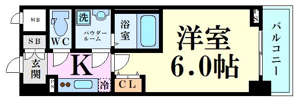 本町駅 徒歩4分 3階の物件間取画像