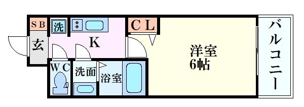 プレサンス南堀江の物件間取画像