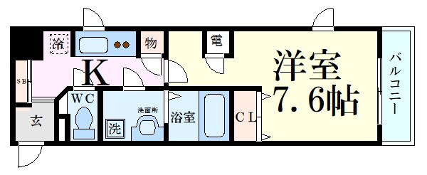 新大阪駅 徒歩4分 9階の物件間取画像