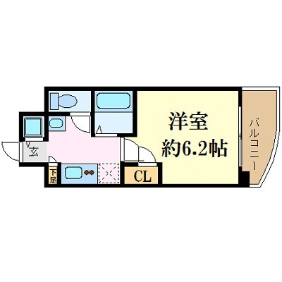 プレサンス天満ステーションフロントの物件間取画像