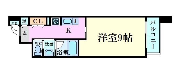 アムズメイプル扇町の物件間取画像