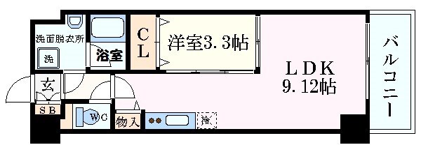 ルミネソレイユ江坂の物件間取画像