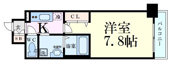 プレサンス新大阪ザ・デイズの物件間取画像