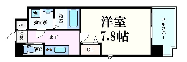 L-IDEA MINAMIHORIE（リデア南堀江）の物件間取画像