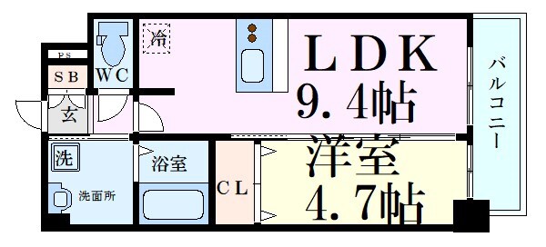 プレサンス新大阪ジェイズの物件間取画像