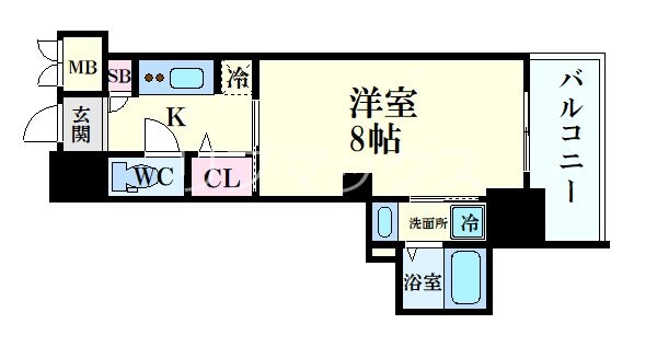 S-RESIDENCE江坂Libleの物件間取画像