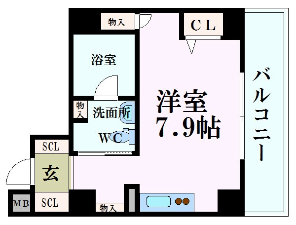 リンクハウス京町堀の物件間取画像