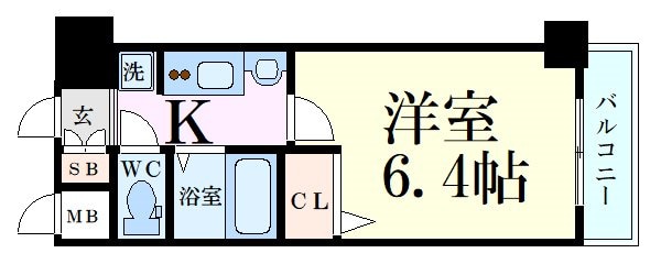 エステムコート梅田天神橋リバーフロントの物件間取画像