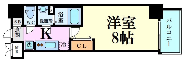 中崎町駅 徒歩1分 3階の物件間取画像