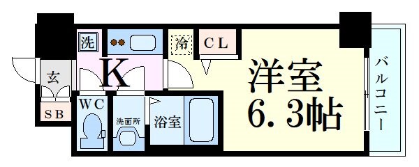 エステムコート新大阪ⅩⅡオルティの物件間取画像