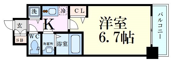 ベラジオ三国駅前の物件間取画像