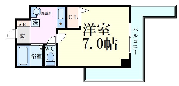 エスリード福島駅前の物件間取画像