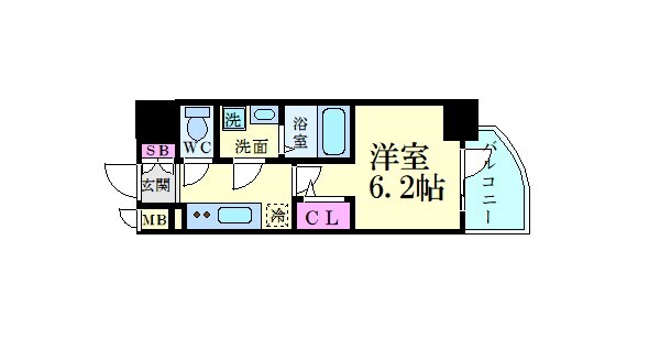 エスリード新大阪ヴェルデの物件間取画像