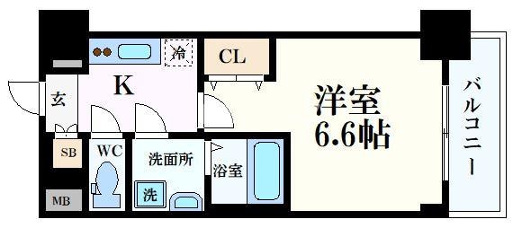 レジュールアッシュアーバンイールの物件間取画像