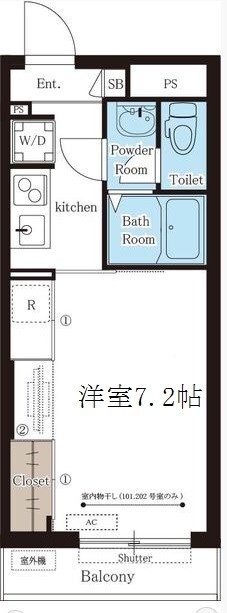 リブリ・江坂の物件間取画像